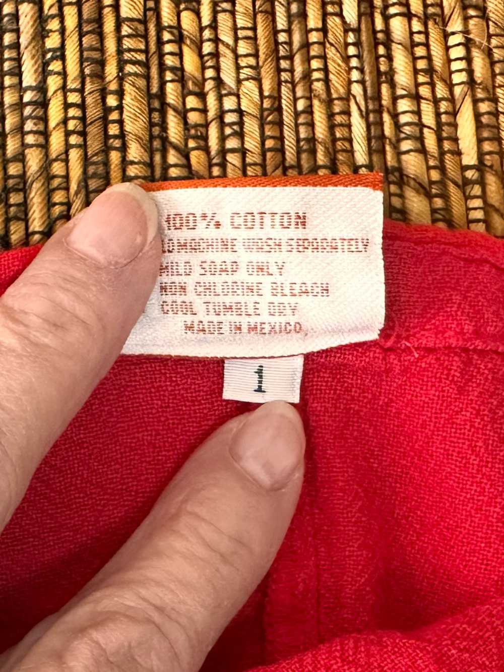 Oh My Gauze! Red Midi Flared Skirt - Picture 4 of 6